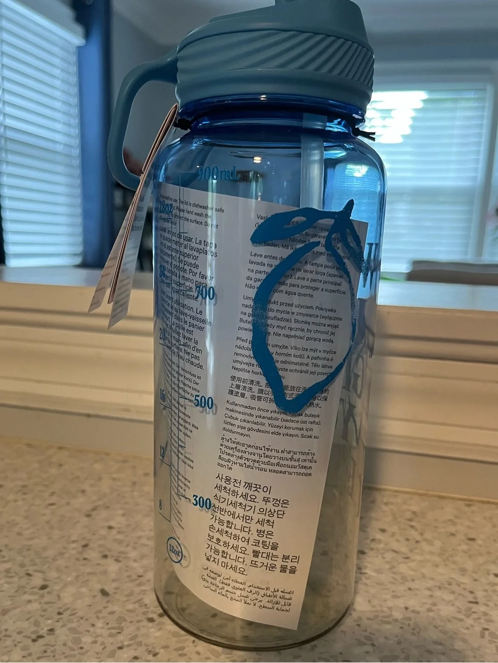lululemon Back to Life Clear 32oz Bottle